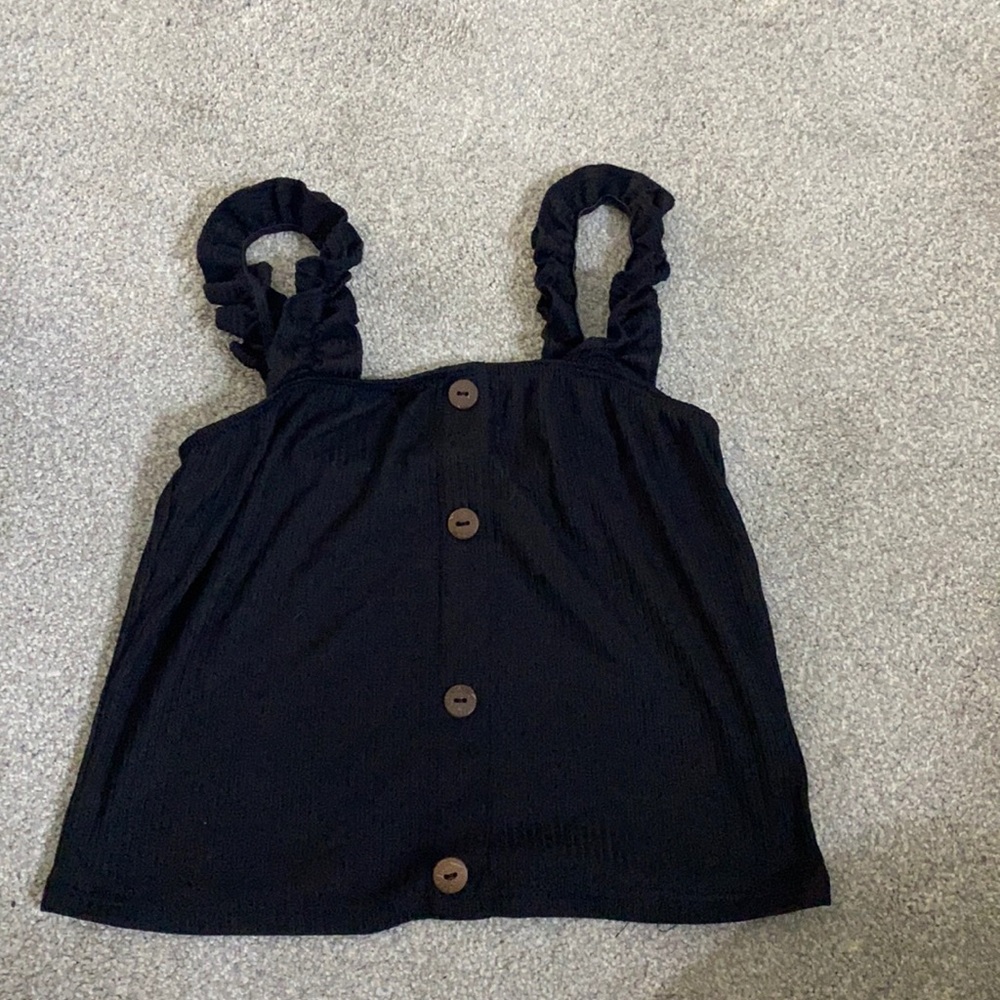 Target brand ruffle sleeve crop top!